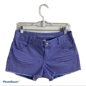Lauren Conrad Purple Raw Hem Shorts Size 6
